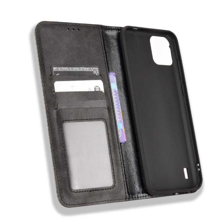 For Blackview A55 Magnetic Buckle Retro Crazy Horse Leather Phone Case