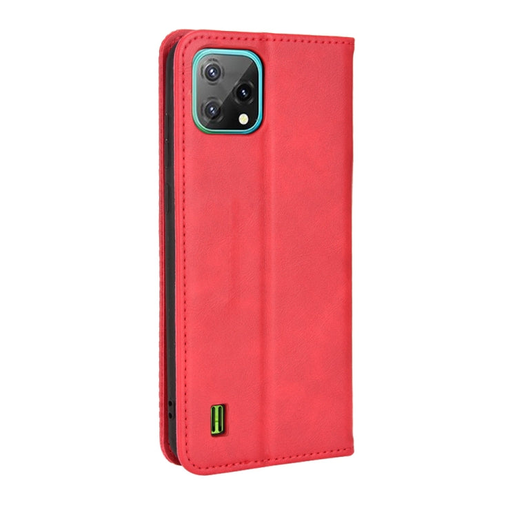 For Blackview A55 Magnetic Buckle Retro Crazy Horse Leather Phone Case