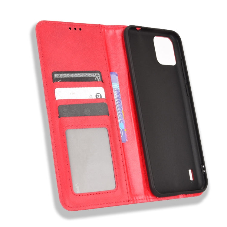 For Blackview A55 Magnetic Buckle Retro Crazy Horse Leather Phone Case