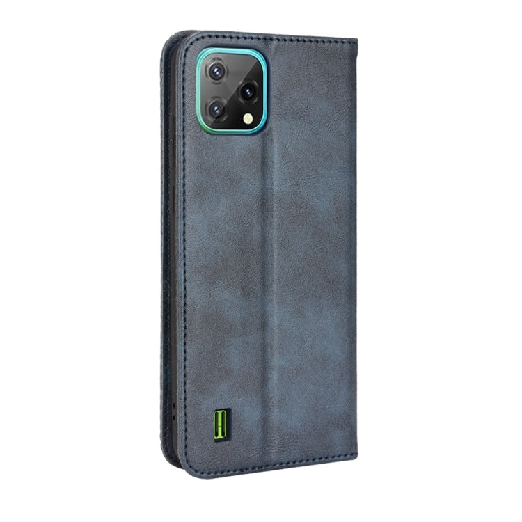 For Blackview A55 Magnetic Buckle Retro Crazy Horse Leather Phone Case