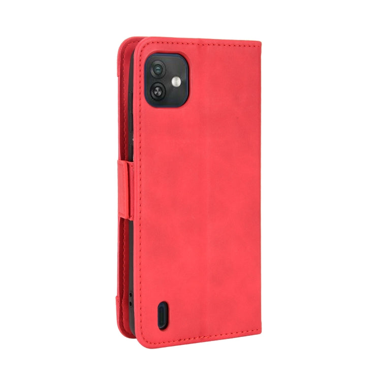 For Wiko Y82 Skin Feel Calf Pattern Leather Phone Case