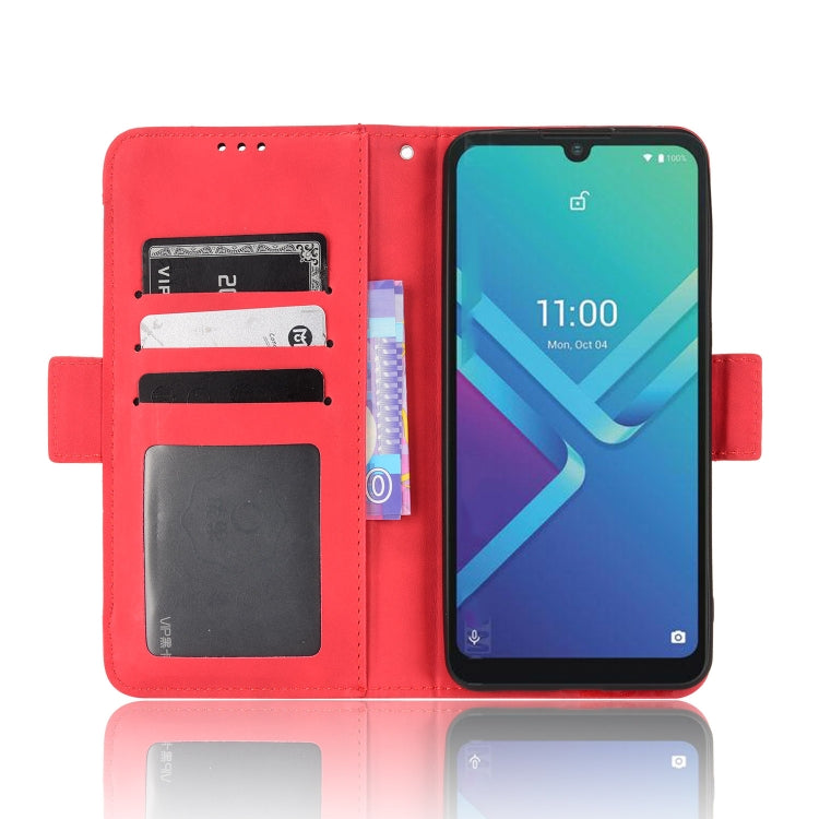 For Wiko Y82 Skin Feel Calf Pattern Leather Phone Case