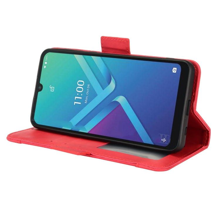 For Wiko Y82 Skin Feel Calf Pattern Leather Phone Case
