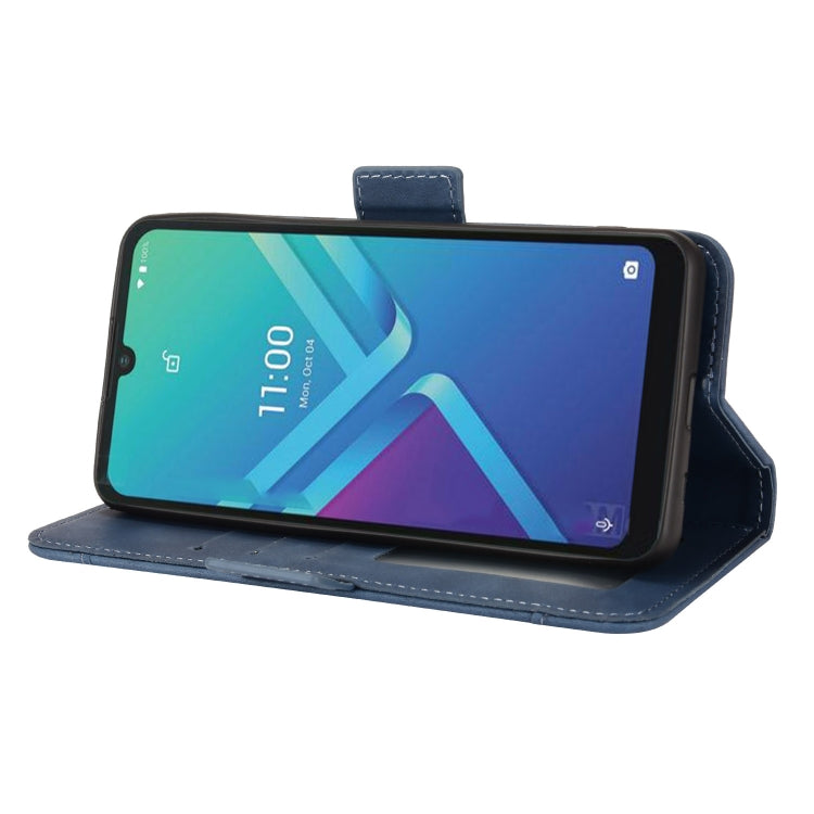 For Wiko Y82 Skin Feel Calf Pattern Leather Phone Case