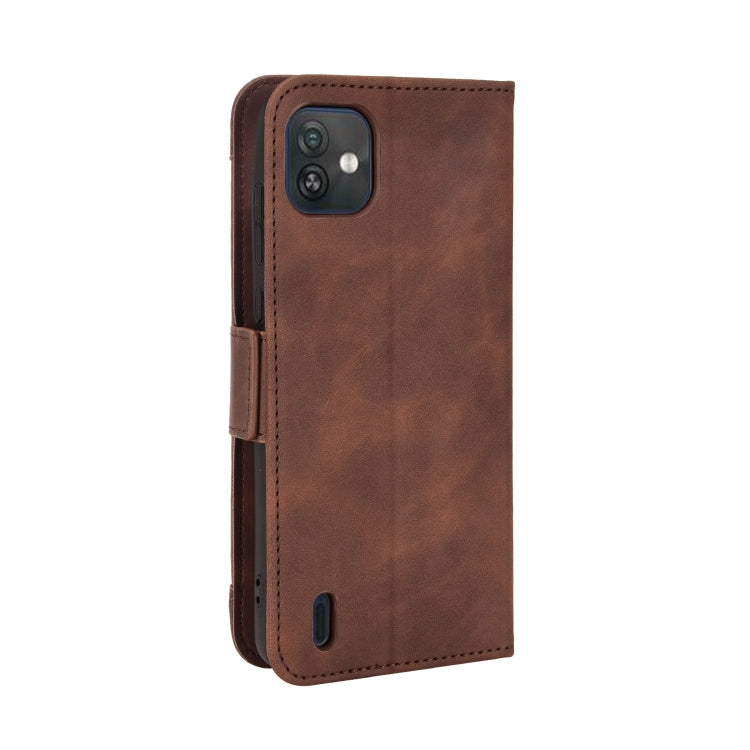 For Wiko Y82 Skin Feel Calf Pattern Leather Phone Case