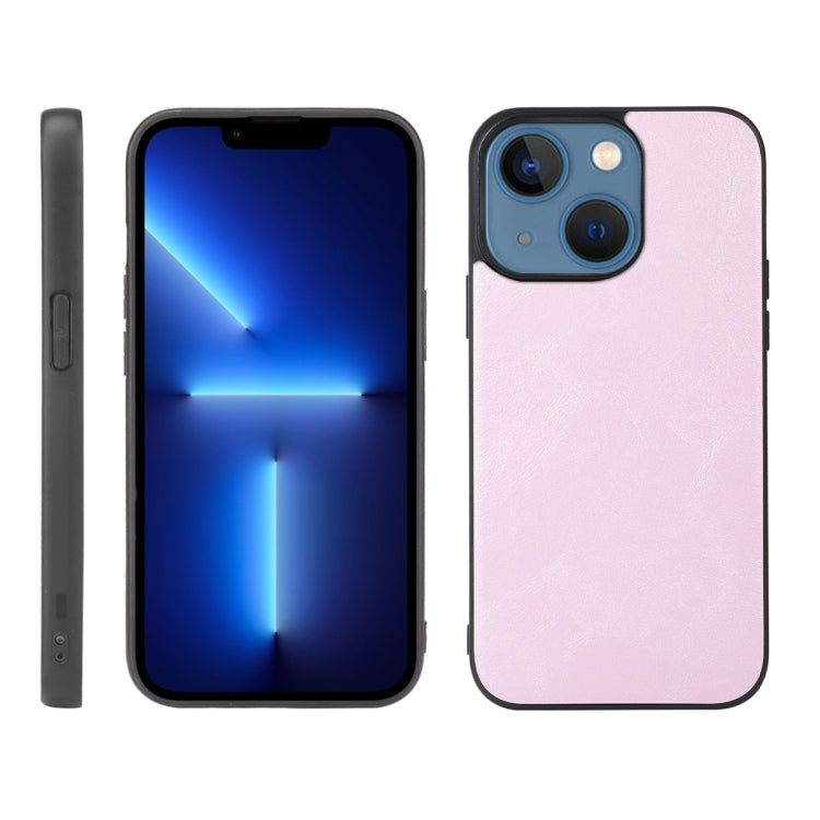 For iPhone 13 Cowhide Texture PU Phone Case