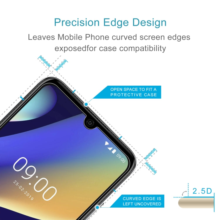 50 PCS 0.26mm 9H 2.5D Tempered Glass Film For Wiko Life 3