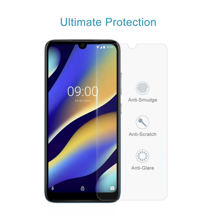 50 PCS 0.26mm 9H 2.5D Tempered Glass Film For Wiko Life 3