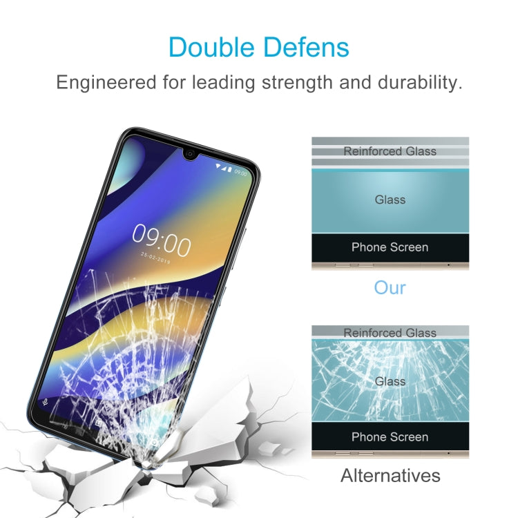 50 PCS 0.26mm 9H 2.5D Tempered Glass Film For Wiko Life 3