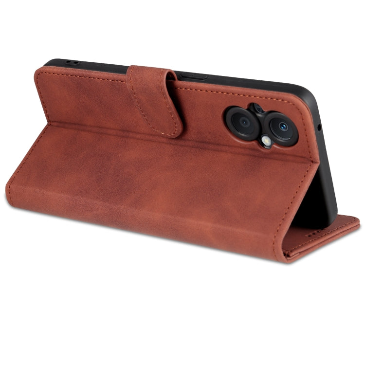 For OPPO A96 5G / Reno7 5G Overseas Version & OnePlus Nord N20 5G AZNS Skin Feel Calf Texture Horizontal Flip Leather Phone Case