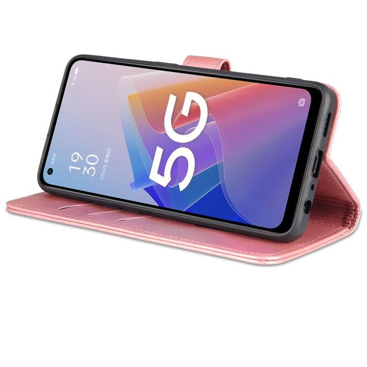 For OPPO A96 5G / Reno7 5G Overseas Version & OnePlus Nord N20 5G AZNS Skin Feel Calf Texture Horizontal Flip Leather Phone Case