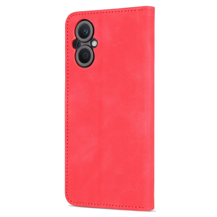 For OPPO A96 5G / Reno7 5G Overseas Version & OnePlus Nord N20 5G AZNS Skin Feel Calf Texture Horizontal Flip Leather Phone Case