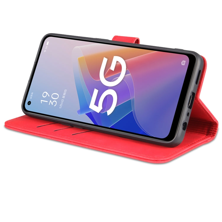 For OPPO A96 5G / Reno7 5G Overseas Version & OnePlus Nord N20 5G AZNS Skin Feel Calf Texture Horizontal Flip Leather Phone Case