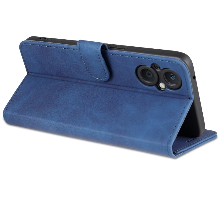For OPPO A96 5G / Reno7 5G Overseas Version & OnePlus Nord N20 5G AZNS Skin Feel Calf Texture Horizontal Flip Leather Phone Case