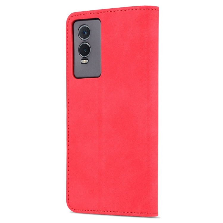 For vivo Y76s 5G / Y74s AZNS Skin Feel Calf Texture Horizontal Flip Leather Phone Case