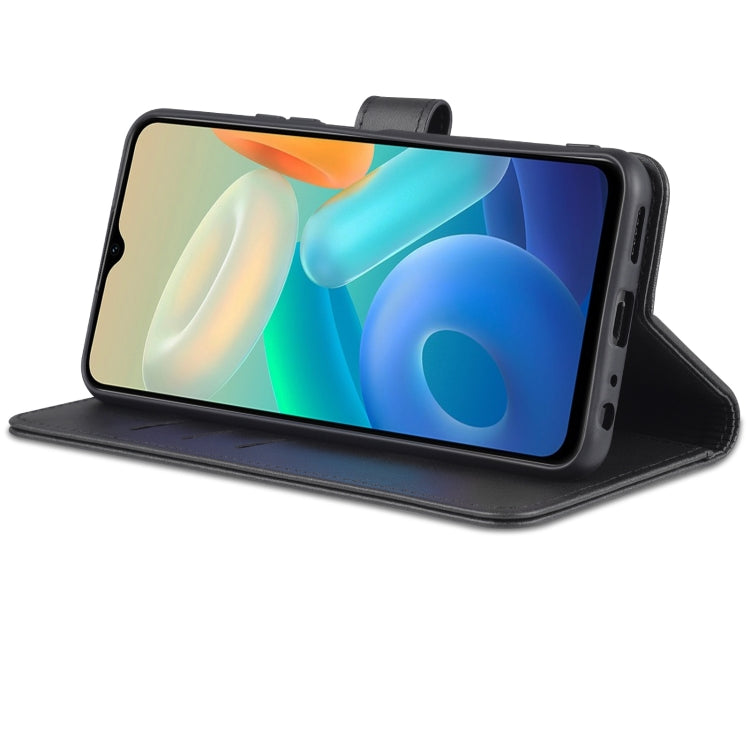 For vivo Y76s 5G / Y74s AZNS Skin Feel Calf Texture Horizontal Flip Leather Phone Case