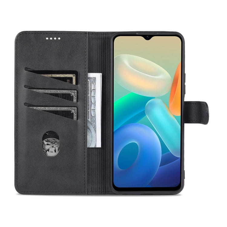 For vivo Y76s 5G / Y74s AZNS Skin Feel Calf Texture Horizontal Flip Leather Phone Case