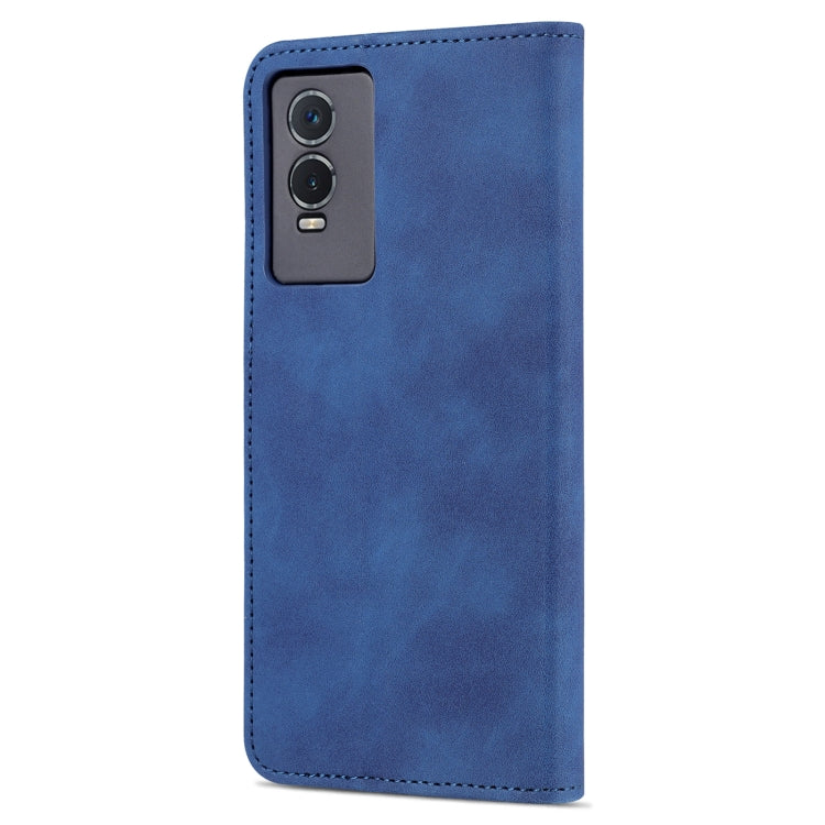 For vivo Y76s 5G / Y74s AZNS Skin Feel Calf Texture Horizontal Flip Leather Phone Case