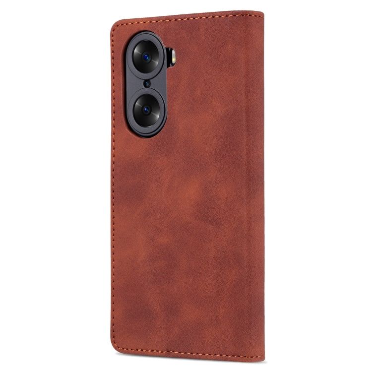 For Honor 60 AZNS Skin Feel Calf Texture Horizontal Flip Leather Phone Case