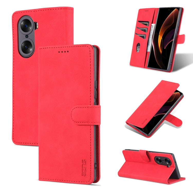For Honor 60 AZNS Skin Feel Calf Texture Horizontal Flip Leather Phone Case