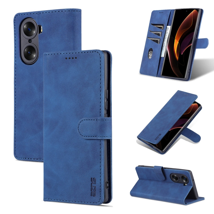 For Honor 60 AZNS Skin Feel Calf Texture Horizontal Flip Leather Phone Case