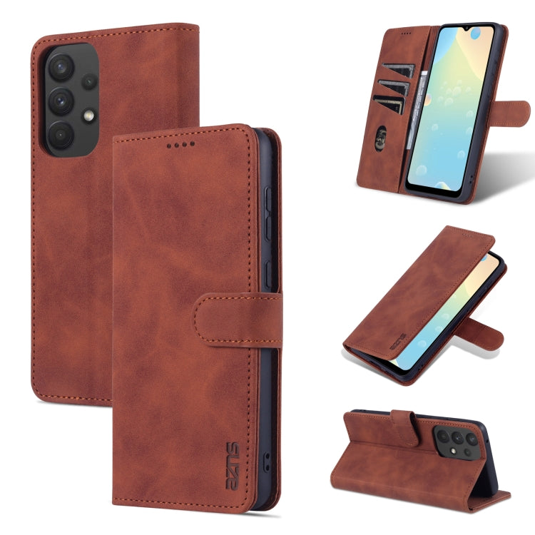 For Samsung Galaxy A53 5G AZNS Skin Feel Calf Texture Horizontal Flip Leather Phone Case