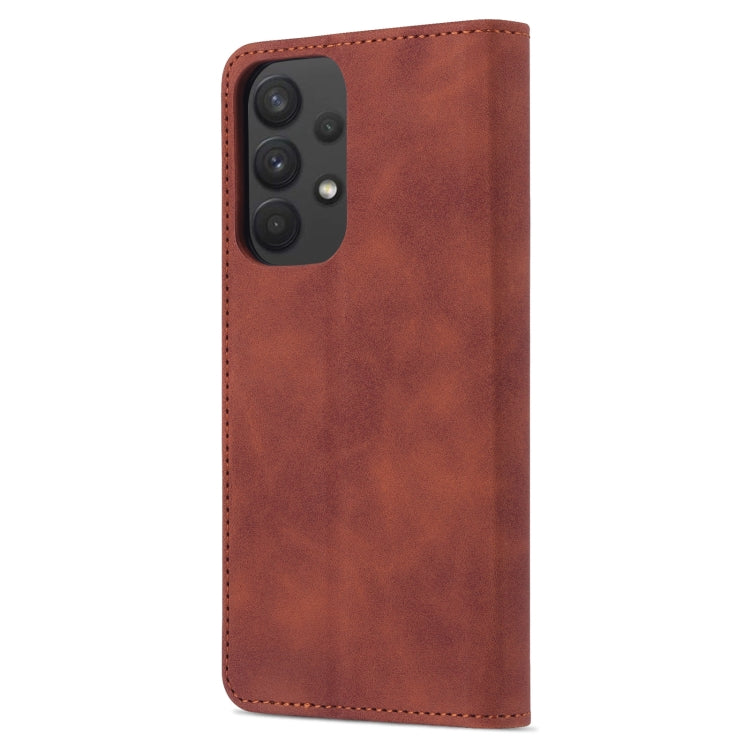 For Samsung Galaxy A53 5G AZNS Skin Feel Calf Texture Horizontal Flip Leather Phone Case