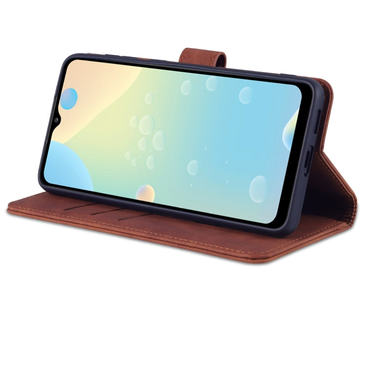 For Samsung Galaxy A53 5G AZNS Skin Feel Calf Texture Horizontal Flip Leather Phone Case