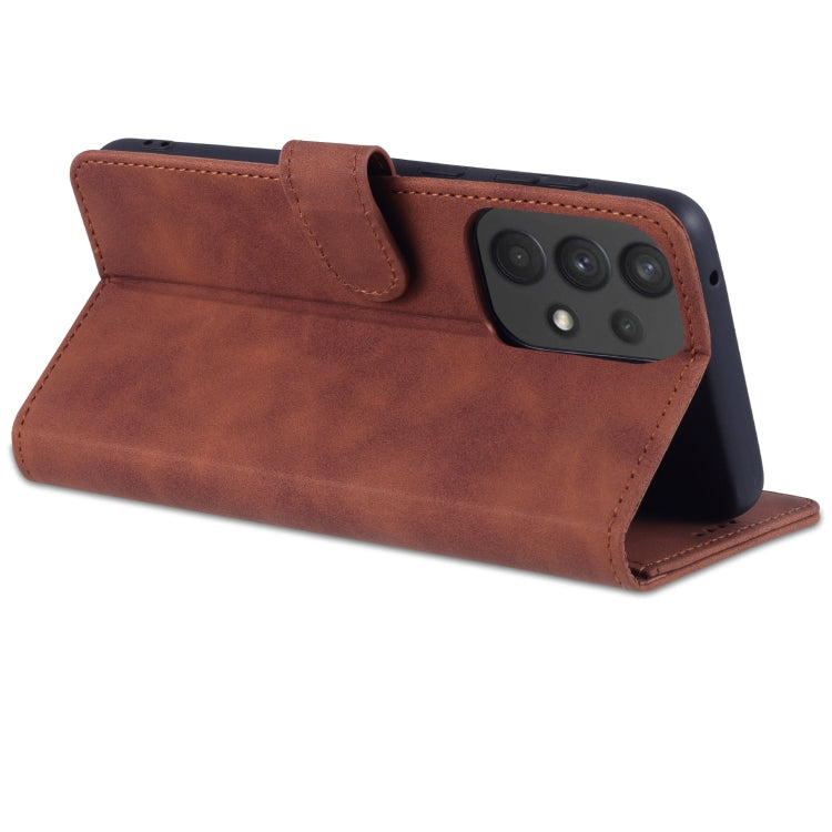 For Samsung Galaxy A53 5G AZNS Skin Feel Calf Texture Horizontal Flip Leather Phone Case