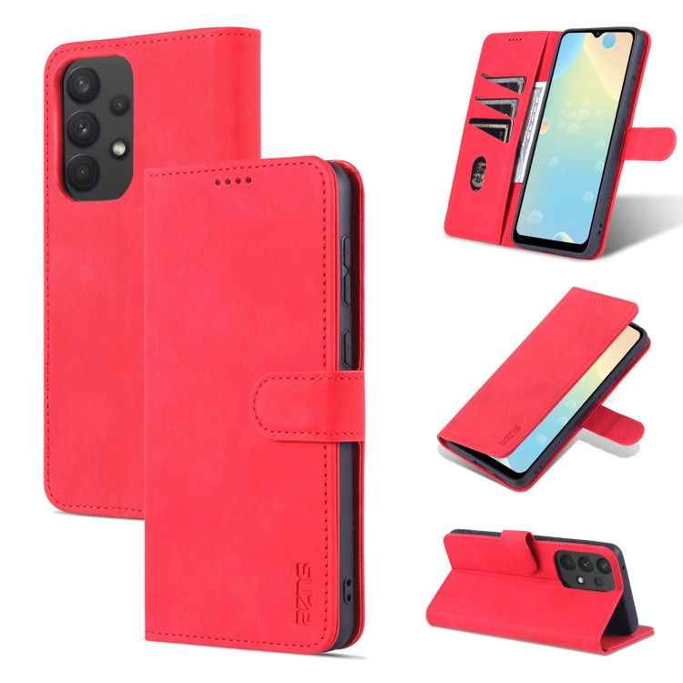 For Samsung Galaxy A53 5G AZNS Skin Feel Calf Texture Horizontal Flip Leather Phone Case