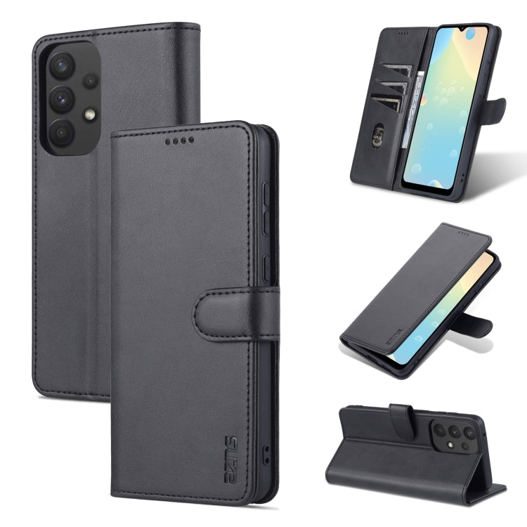 For Samsung Galaxy A53 5G AZNS Skin Feel Calf Texture Horizontal Flip Leather Phone Case