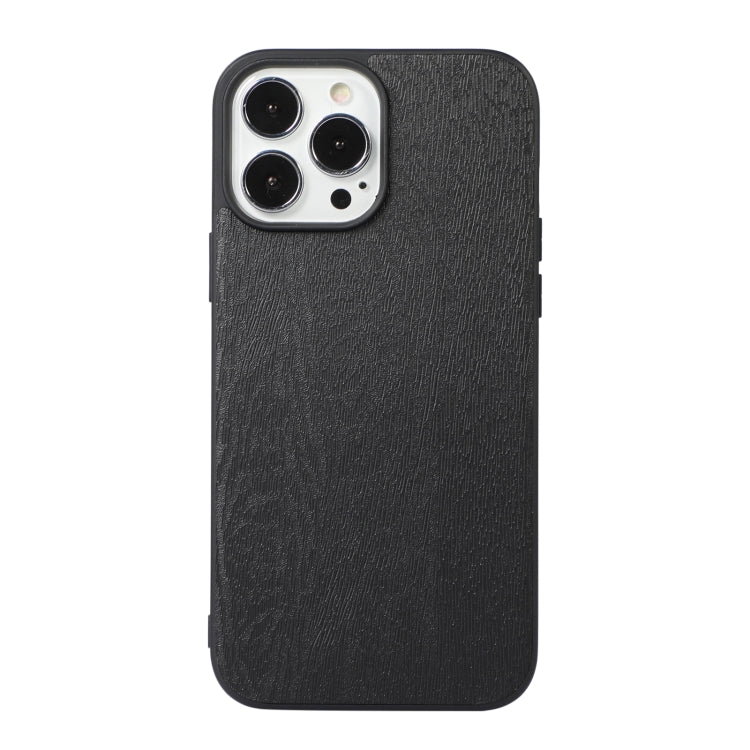 For iPhone 13 Pro Max Wood Texture PU Phone Case