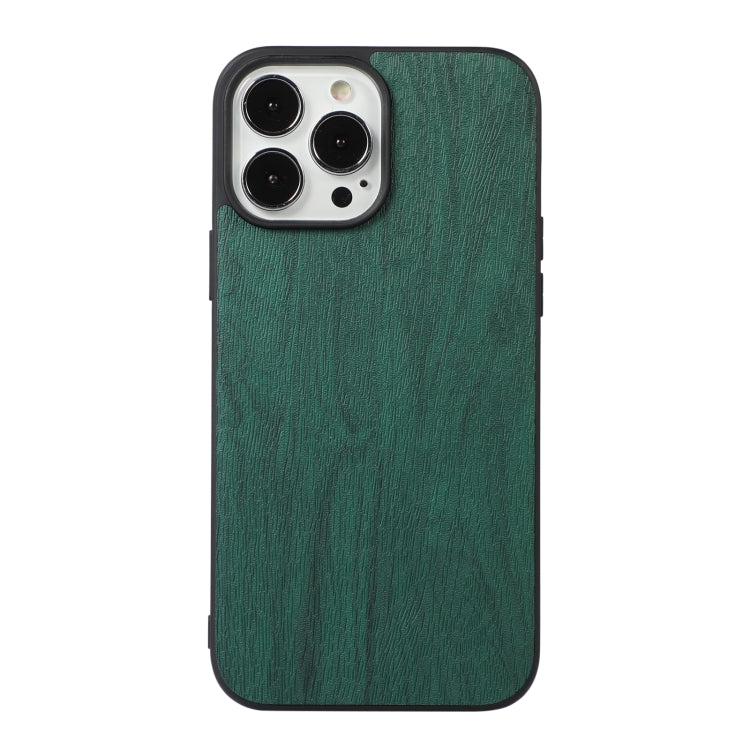 For iPhone 13 Pro Max Wood Texture PU Phone Case