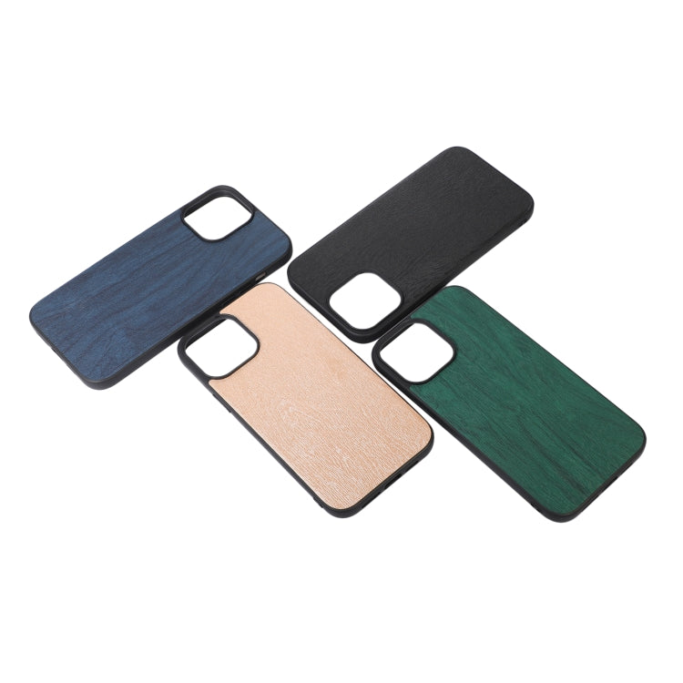 For iPhone 13 Pro Max Wood Texture PU Phone Case