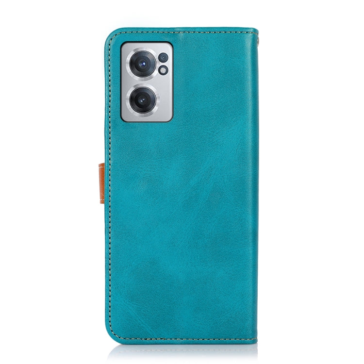 For OnePlus Nord CE 2 5G KHAZNEH Dual-color Cowhide Texture Flip Leather Phone Case