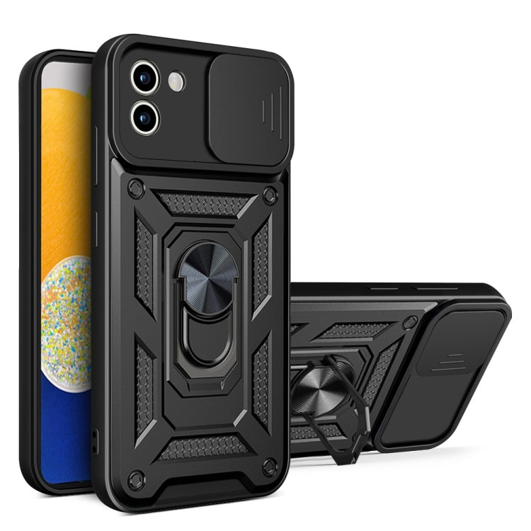 For Samsung Galaxy A03 5G 166mm Sliding Camera Cover TPU+PC Phone Case