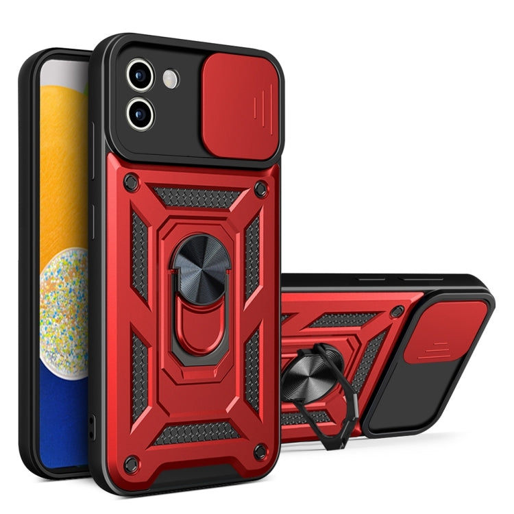 For Samsung Galaxy A03 5G 166mm Sliding Camera Cover TPU+PC Phone Case