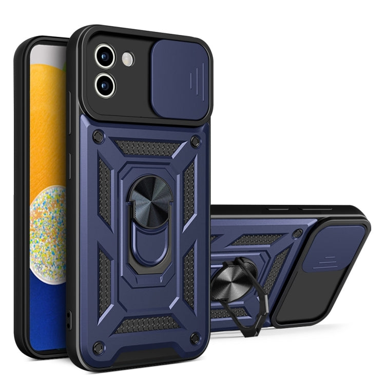 For Samsung Galaxy A03 5G 166mm Sliding Camera Cover TPU+PC Phone Case