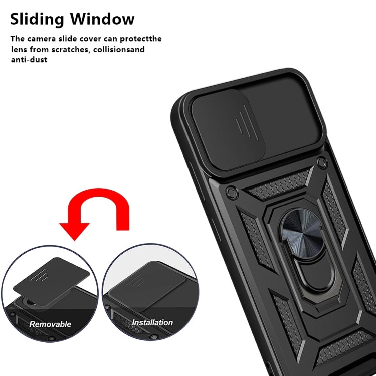 For Samsung Galaxy A03 5G 166mm Sliding Camera Cover TPU+PC Phone Case