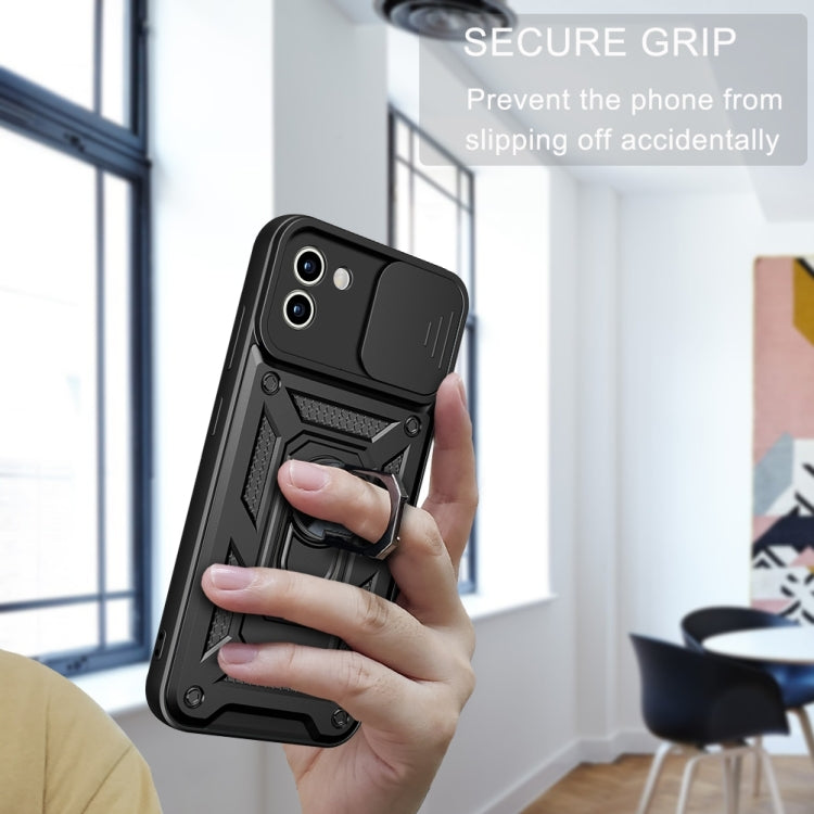 For Samsung Galaxy A03 5G 166mm Sliding Camera Cover TPU+PC Phone Case
