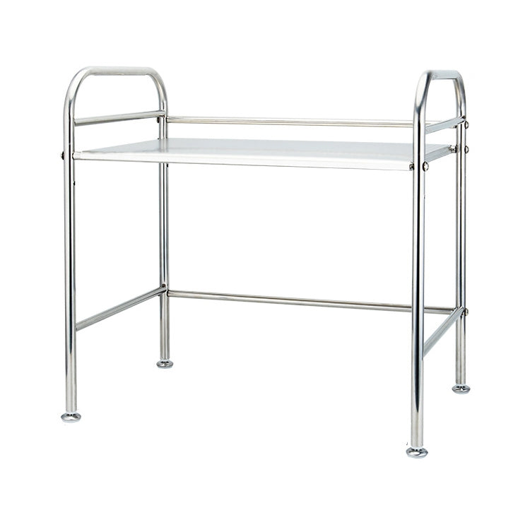 Multi-functional Kitchen Daily Stainless Steel Storage Rack Microwave Oven Rack, Size:50cm Single Layer