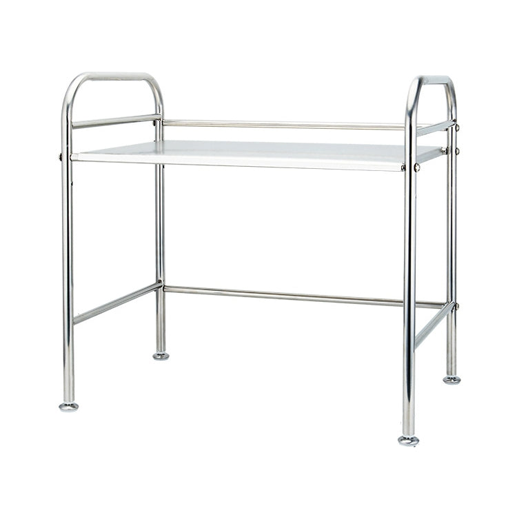 Multi-functional Kitchen Daily Stainless Steel Storage Rack Microwave Oven Rack, Size:55cm Single Layer