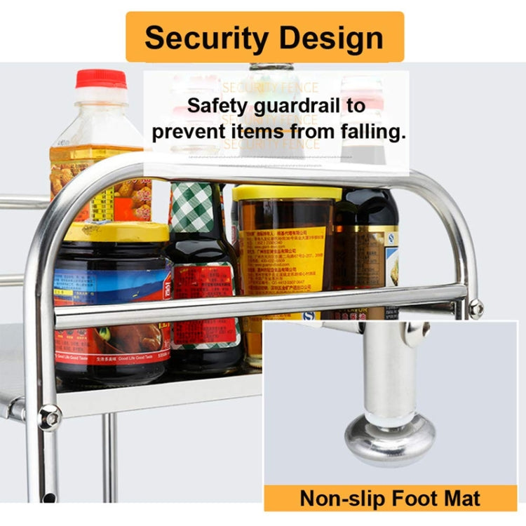 Multi-functional Kitchen Daily Stainless Steel Storage Rack Microwave Oven Rack, Size:55cm Single Layer