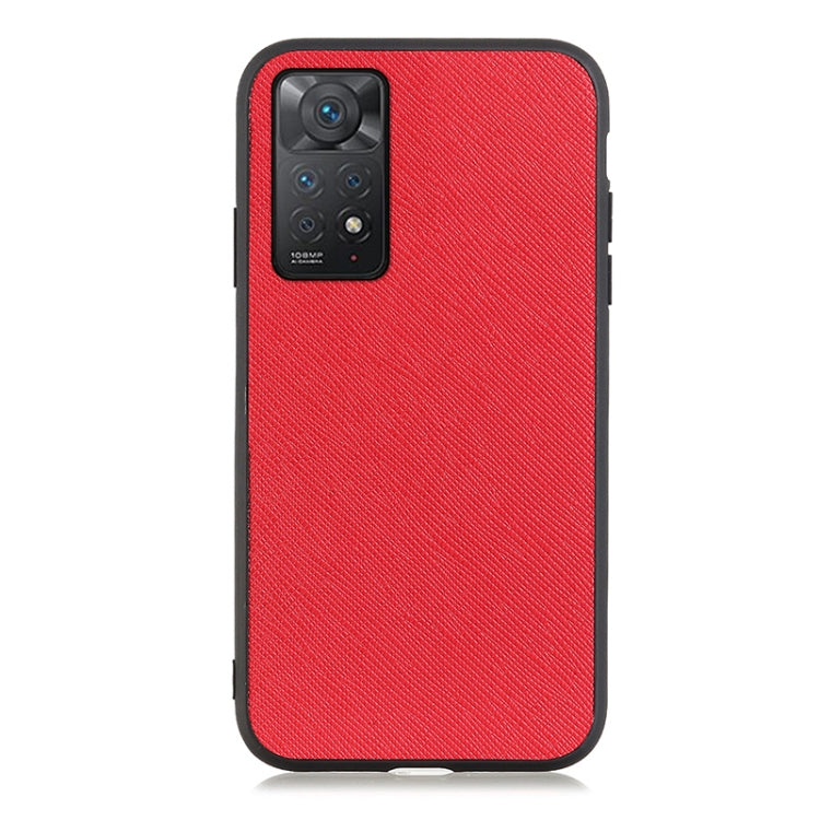 For Xiaomi Redmi Note 11 Pro Global Cross Texture Leather Shockproof Phone Case