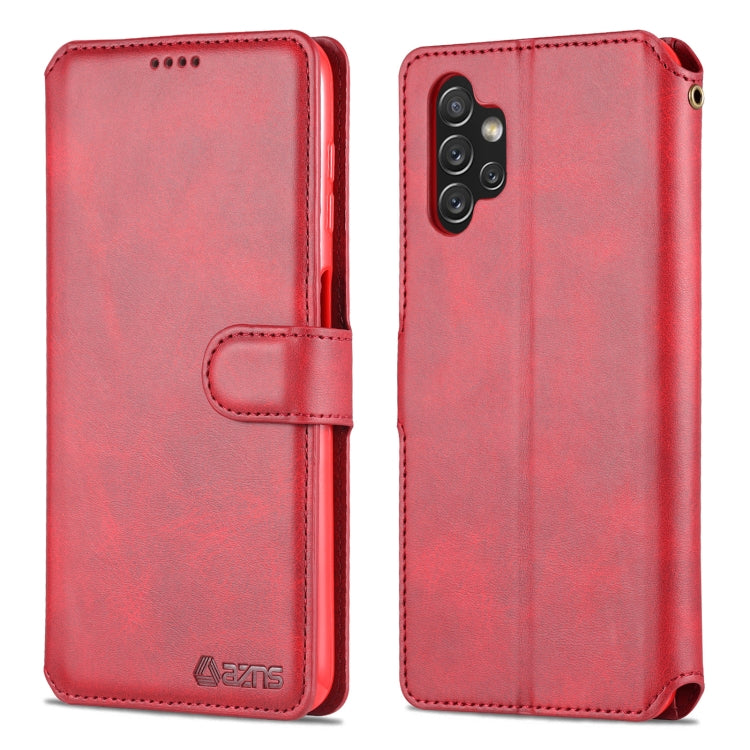 For Samsung Galaxy A13 4G AZNS Calf Texture Horizontal Flip Leather Phone Case with Holder & Card Slots & Wallet & Photo Frame