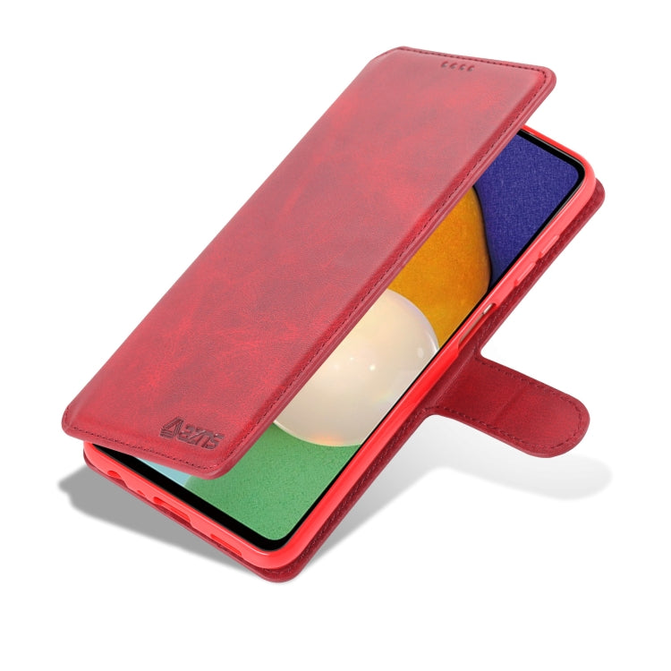 For Samsung Galaxy A13 4G AZNS Calf Texture Horizontal Flip Leather Phone Case with Holder & Card Slots & Wallet & Photo Frame