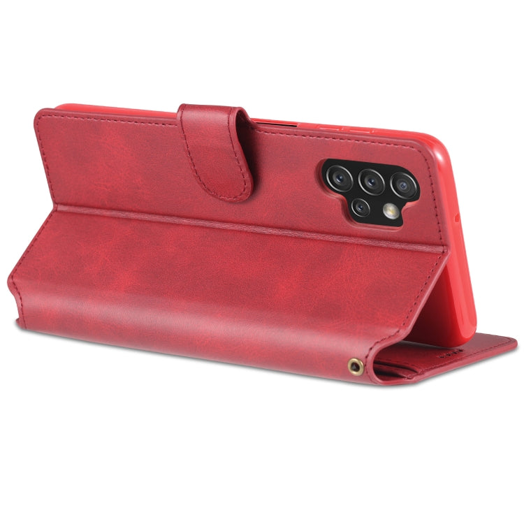 For Samsung Galaxy A13 4G AZNS Calf Texture Horizontal Flip Leather Phone Case with Holder & Card Slots & Wallet & Photo Frame