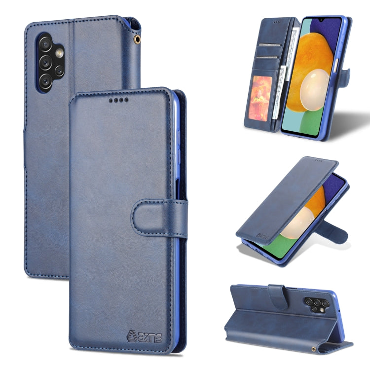 For Samsung Galaxy A13 4G AZNS Calf Texture Horizontal Flip Leather Phone Case with Holder & Card Slots & Wallet & Photo Frame