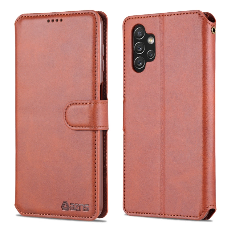For Samsung Galaxy A13 4G AZNS Calf Texture Horizontal Flip Leather Phone Case with Holder & Card Slots & Wallet & Photo Frame