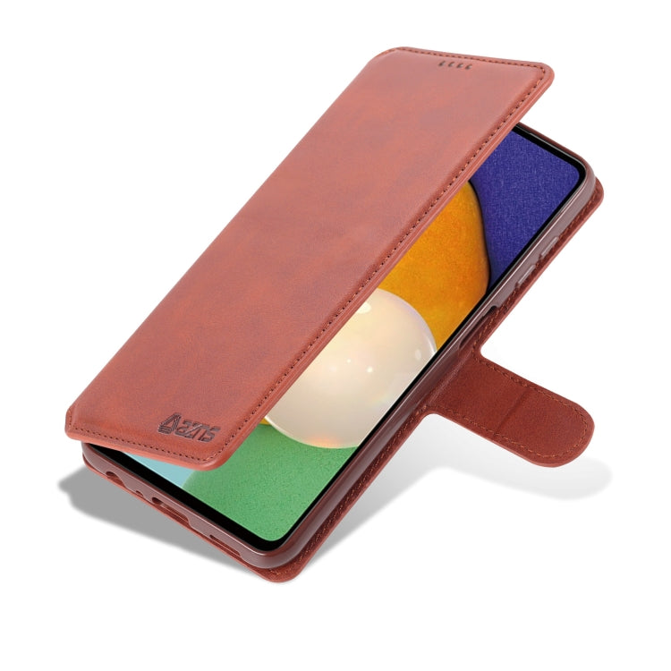 For Samsung Galaxy A13 4G AZNS Calf Texture Horizontal Flip Leather Phone Case with Holder & Card Slots & Wallet & Photo Frame